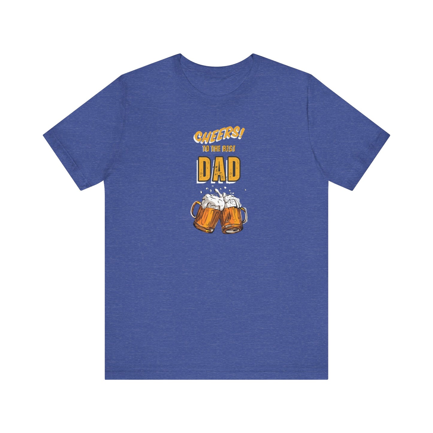 Cheers to the Best Dad Unisex Jersey Short Sleeve Tee