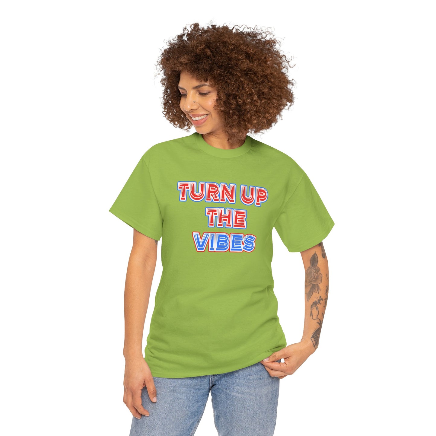 Turn up the vibes Unisex Heavy Cotton Tee