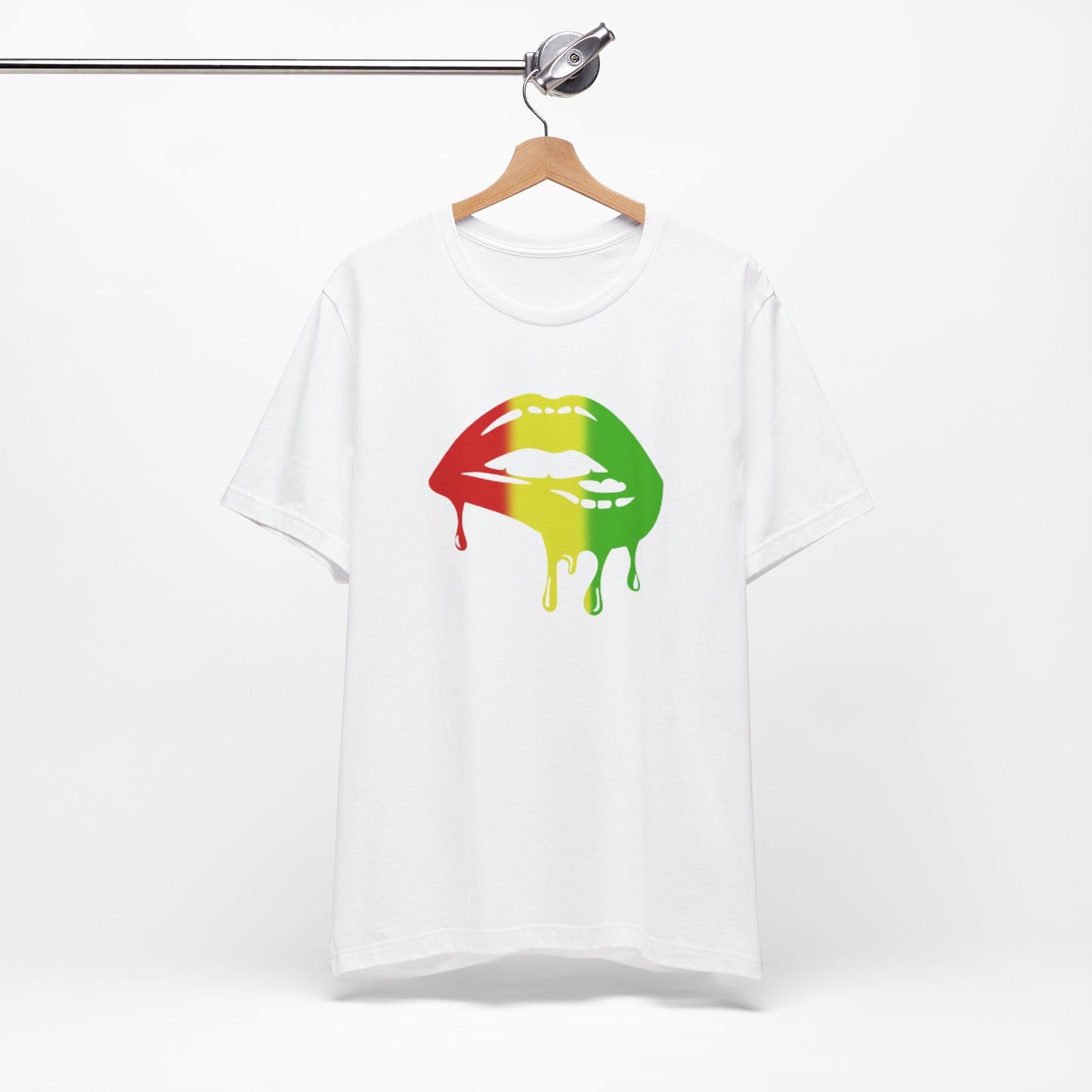 Rasta Lips Unisex Jersey Short Sleeve Tee