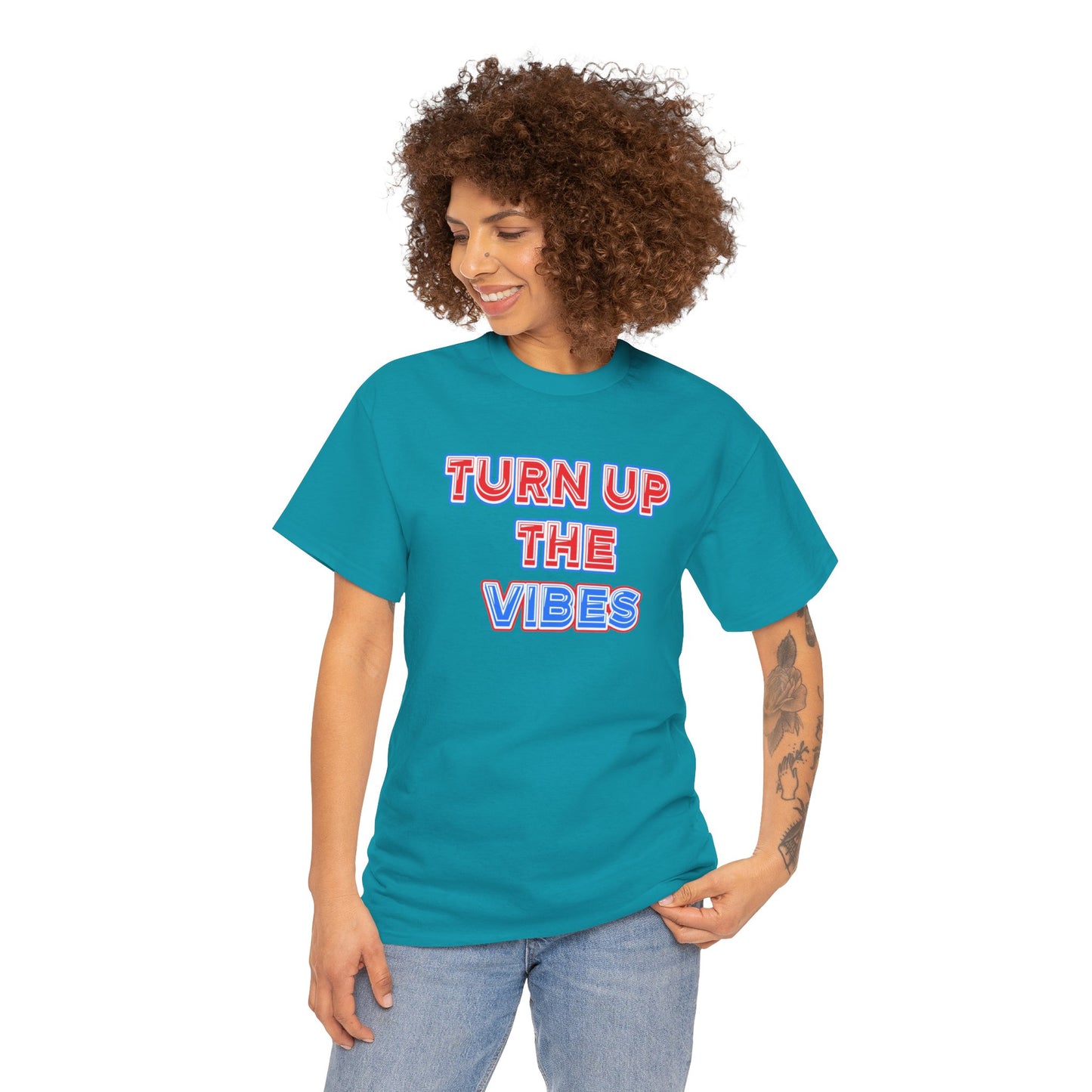 Turn up the vibes Unisex Heavy Cotton Tee